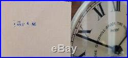 #009 Extremely Rare Early Gledhill Brook 13362 Fusee Time Recorder Wall Clock
