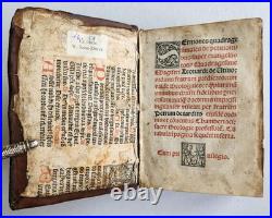 1518 SERMONS POST-INCUNABULA antique early 16th CENTURY original binding RARE