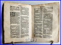 1518 SERMONS POST-INCUNABULA antique early 16th CENTURY original binding RARE