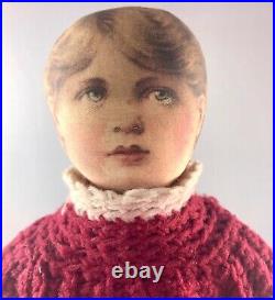 15 Antique American Cloth Early American Boy Doll! Rare! Adorable! 18022