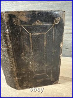 1714 HOLY BIBLE john baskett LONDON early edition RARE antique OLD