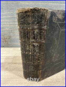 1714 HOLY BIBLE john baskett LONDON early edition RARE antique OLD