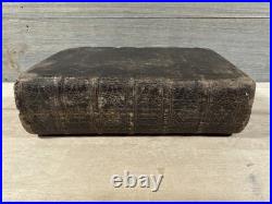 1714 HOLY BIBLE john baskett LONDON early edition RARE antique OLD