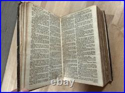 1714 HOLY BIBLE john baskett LONDON early edition RARE antique OLD