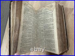 1714 HOLY BIBLE john baskett LONDON early edition RARE antique OLD