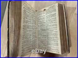 1714 HOLY BIBLE john baskett LONDON early edition RARE antique OLD