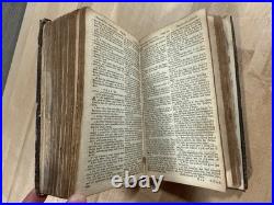 1714 HOLY BIBLE john baskett LONDON early edition RARE antique OLD