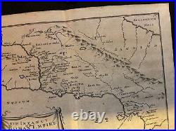 1728 VERY RARE Herman Moll Map, Genuine Antique, Early Roman Empire