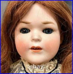 17 Rare Early LIMBACH Annoyed Character Face Doll Antique German Bisque-Head
