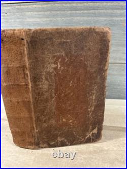 1811 HOLY BIBLE greenough and stebbins EARLY AMERICAN leather ANTIQUE old RARE