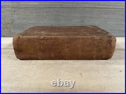 1811 HOLY BIBLE greenough and stebbins EARLY AMERICAN leather ANTIQUE old RARE