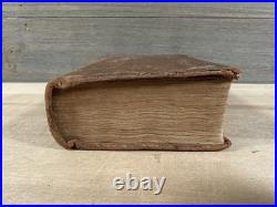 1811 HOLY BIBLE greenough and stebbins EARLY AMERICAN leather ANTIQUE old RARE