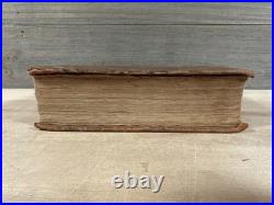 1811 HOLY BIBLE greenough and stebbins EARLY AMERICAN leather ANTIQUE old RARE