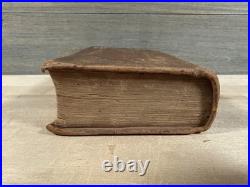 1811 HOLY BIBLE greenough and stebbins EARLY AMERICAN leather ANTIQUE old RARE