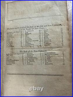 1811 HOLY BIBLE greenough and stebbins EARLY AMERICAN leather ANTIQUE old RARE