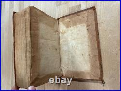 1811 HOLY BIBLE greenough and stebbins EARLY AMERICAN leather ANTIQUE old RARE