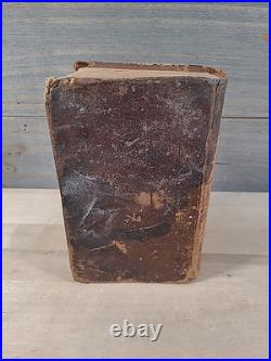 1815 HOLY BIBLE 1st American Stereoytpe RARE D&G Bruce LEATHER antique EARLY old