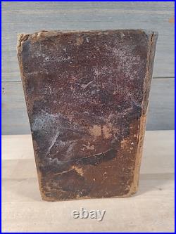 1815 HOLY BIBLE 1st American Stereoytpe RARE D&G Bruce LEATHER antique EARLY old