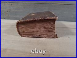 1815 HOLY BIBLE 1st American Stereoytpe RARE D&G Bruce LEATHER antique EARLY old