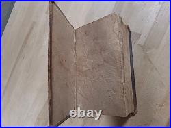 1815 HOLY BIBLE 1st American Stereoytpe RARE D&G Bruce LEATHER antique EARLY old