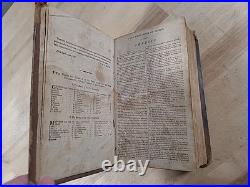 1815 HOLY BIBLE 1st American Stereoytpe RARE D&G Bruce LEATHER antique EARLY old