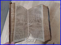 1815 HOLY BIBLE 1st American Stereoytpe RARE D&G Bruce LEATHER antique EARLY old