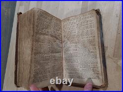 1815 HOLY BIBLE 1st American Stereoytpe RARE D&G Bruce LEATHER antique EARLY old
