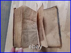1815 HOLY BIBLE 1st American Stereoytpe RARE D&G Bruce LEATHER antique EARLY old
