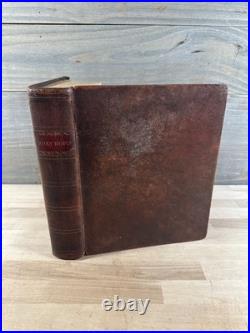 1820 HOLY BIBLE early american NEW YORK daniel smith RARE old STEREOTYPE antique