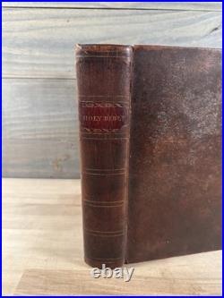 1820 HOLY BIBLE early american NEW YORK daniel smith RARE old STEREOTYPE antique