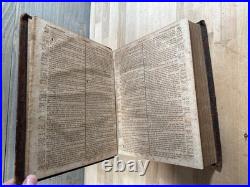 1820 HOLY BIBLE early american NEW YORK daniel smith RARE old STEREOTYPE antique