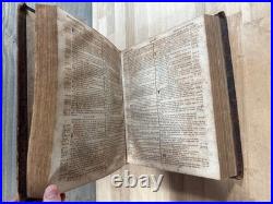 1820 HOLY BIBLE early american NEW YORK daniel smith RARE old STEREOTYPE antique
