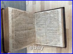 1820 HOLY BIBLE early american NEW YORK daniel smith RARE old STEREOTYPE antique