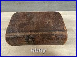 1828 HOLY BIBLE leather SILAS ANDRUS rare ANTIQUE old EARLY AMERICAN