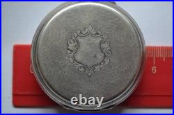 1899 Rare Antique Pavel Bure Pocket Watch-Early No. 14578, Swiss Silver 0.875