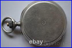 1899 Rare Antique Pavel Bure Pocket Watch-Early No. 14578, Swiss Silver 0.875