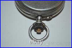 1899 Rare Antique Pavel Bure Pocket Watch-Early No. 14578, Swiss Silver 0.875