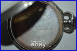 1899 Rare Antique Pavel Bure Pocket Watch-Early No. 14578, Swiss Silver 0.875