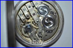 1899 Rare Antique Pavel Bure Pocket Watch-Early No. 14578, Swiss Silver 0.875