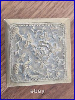 18th-19th Century Decorated Chinese Silver Box RARE EARLY