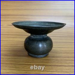 18th C Brass spittoon rare shaped decorative early, old or antique