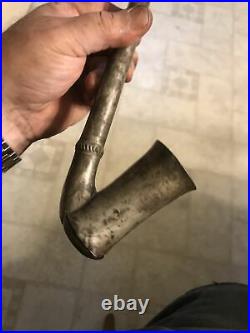 18th Early 19th Century Super Rare Tin 16 Inch L. Pipe Must See
