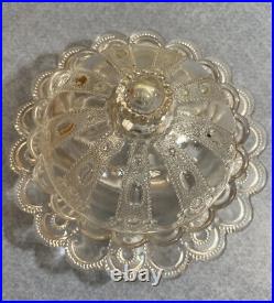 1901 EAPG US GLASS KANSAS JEWEL WITH DEWDROP Covered Butter Dish RARE