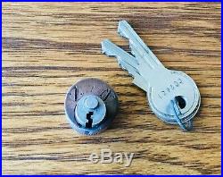 1920s 1930s IGNITION LOCK withYALE KEYS vtg early antique switch