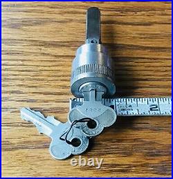 1920s LOCK CYLINDER withKEYS vtg early antique teens
