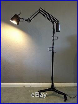 1940s Hadrill Horstmann Floor Standing Counterweight Lamp Rare Early Prototype