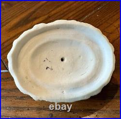 19th Early Staffordshire Ceramic Egg Basket / Trinket Box Very Rare