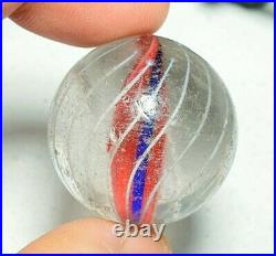 1 & 1/8 Huge Rare Early Error Razor Single Ribbon Antique Pontil Marbles