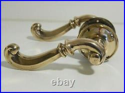 1 x Pair of rare large Early Victorian Bronze Scroll door handles by Comyn Ching