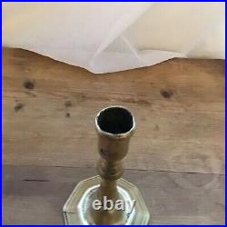 £20 Off 17th Century Brass Candlestick Antique Rare Early 17 Th Century Flanders